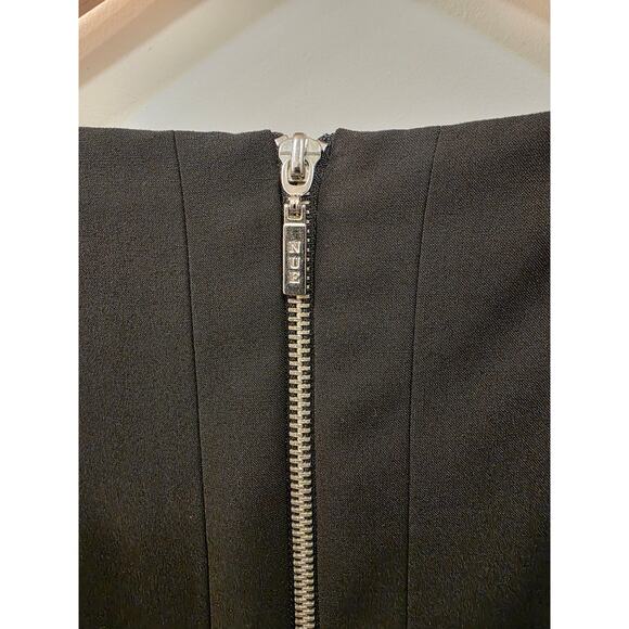 Nue by Shani Black Sheath Dress with Pleated Front - Picture 5 of 10